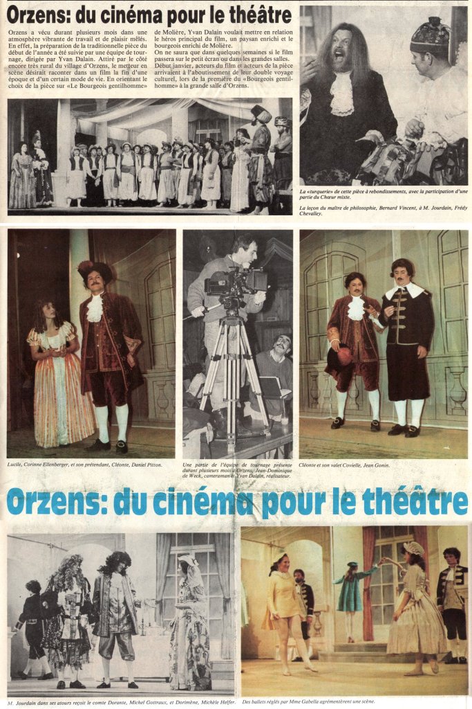 YVERDON-REVUE janvier 1989 PAGES 7-8 LE BOURGEOIS GENTILHOMME Orzens